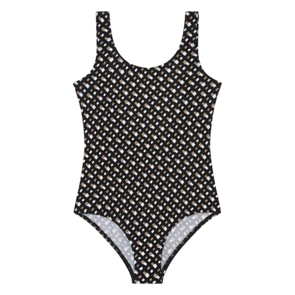 Boss Childrens/Kids Logo One Piece Bathing Suit / Black/Brown